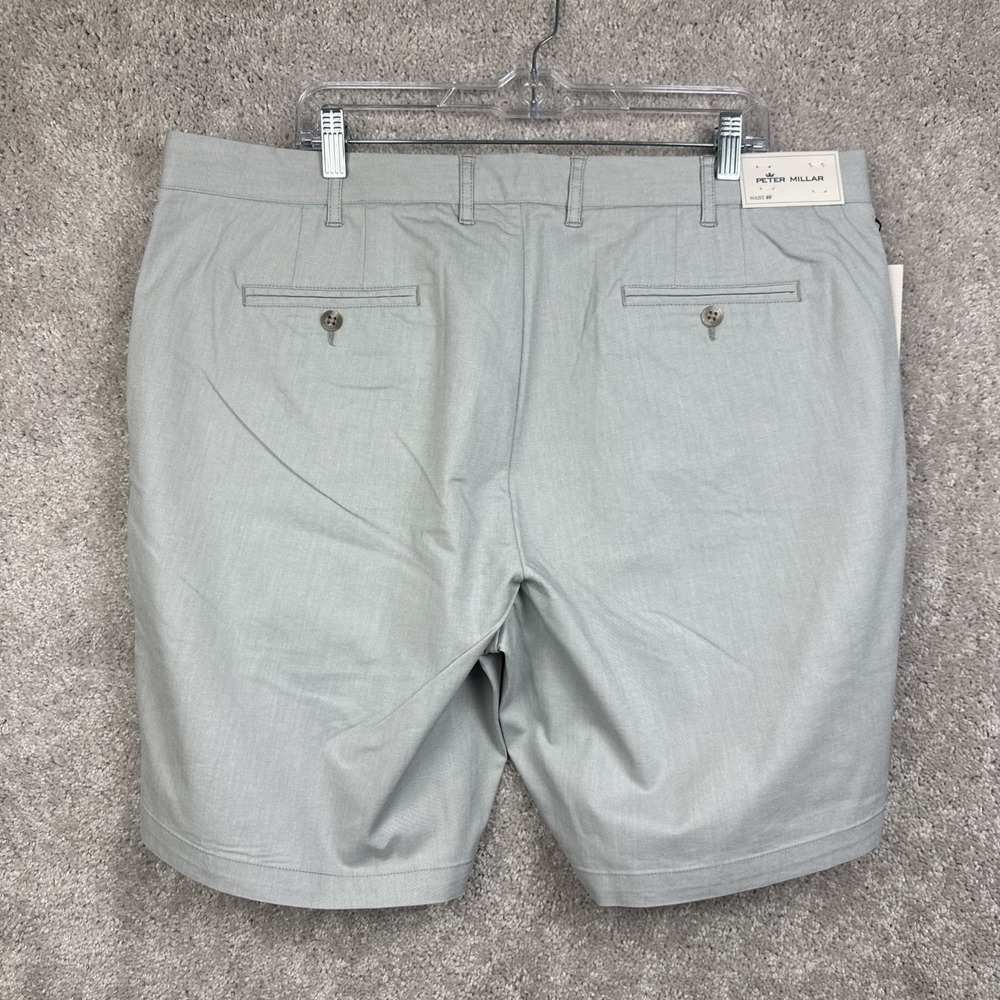 Peter Millar Shorts Men 40 Gray Crown Comfort Twill Golf Chino Outdoor 9" Inseam - Picture 3 of 8